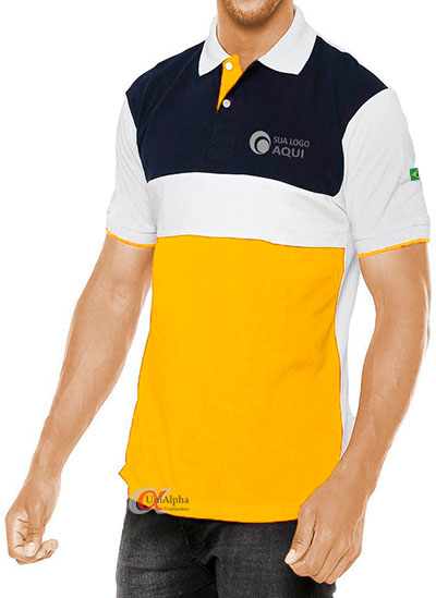 Kit de camisa para uniformes fardamentos modelo gola polo personalizada e exclusiva para a sua empresa