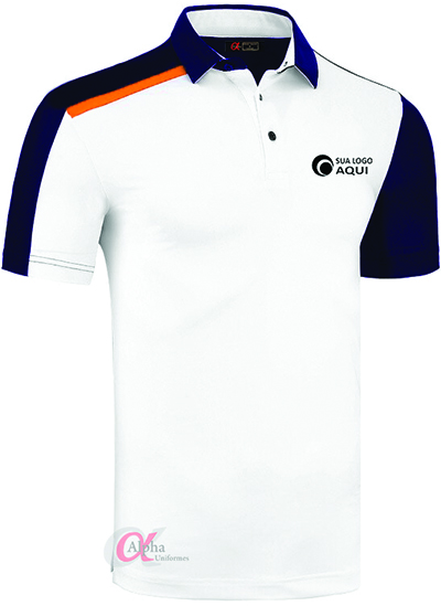 Camisa com personalização bordada para trabalhar com uniformes e fardamentos de empresas - kits