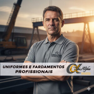 Camisa polo malha Piqué azul royal bordado premium uniforme atendimento Sorocaba. Modelagem slim