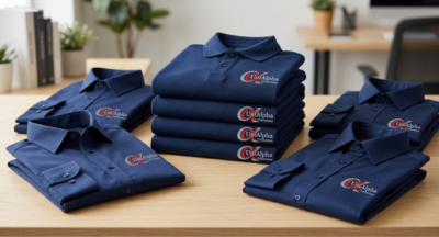 uniforme personalizado para empresa com bordado UniAlpha Uniformes Sorocaba