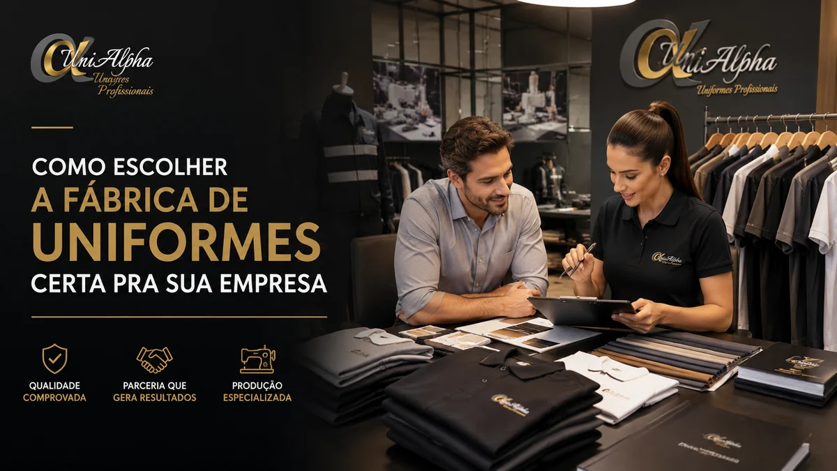 fábrica de uniformes para empresa como escolher fornecedor unialpha sorocaba