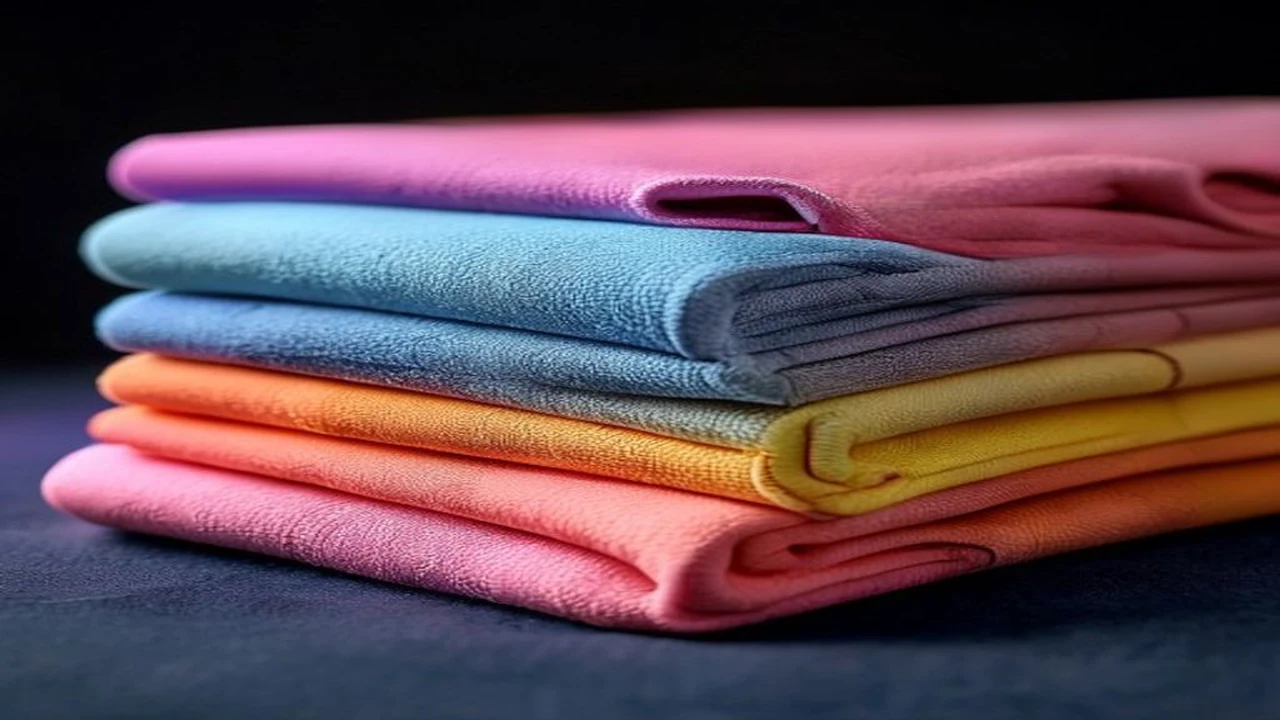 Tipos de tecido para uniforme profissional em amostras de malha e algodão