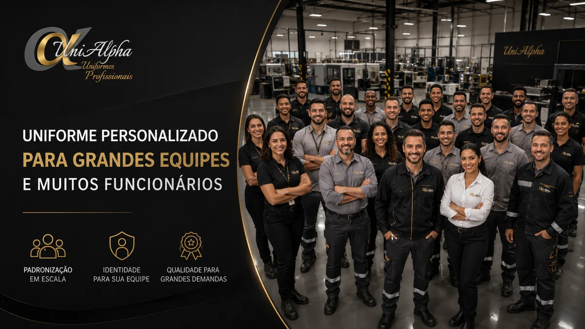 uniforme personalizado para empresa grande muitos funcionarios unialpha sorocaba