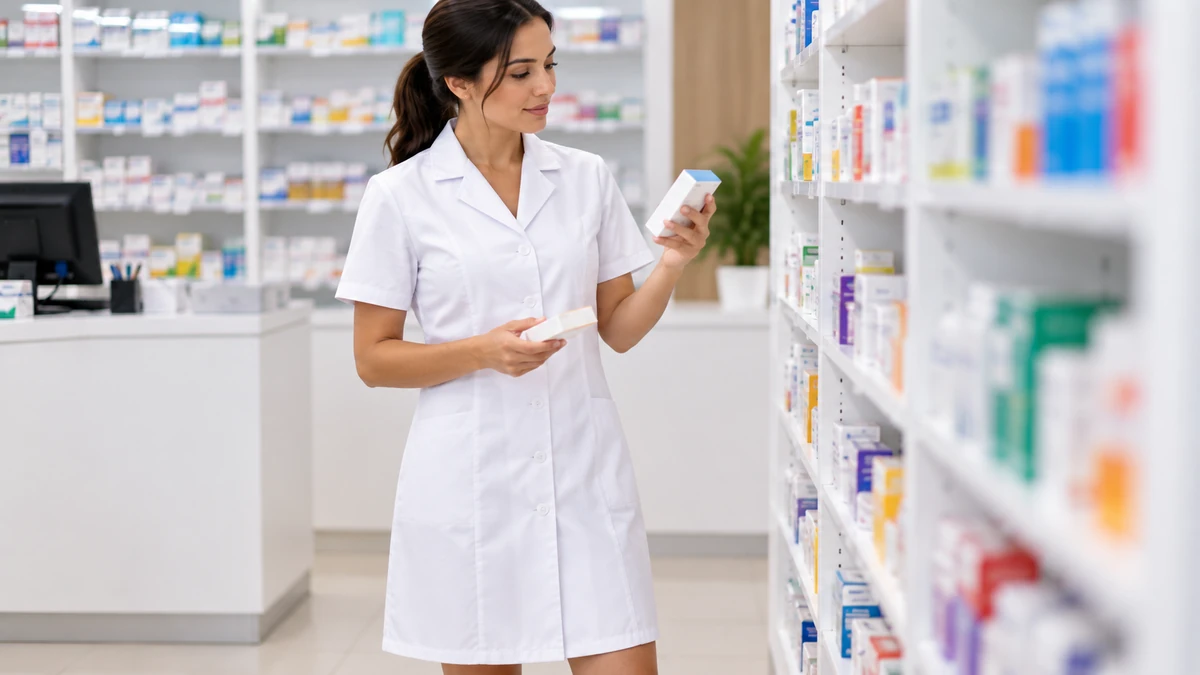 Imagem ilustrativa: jaleco farmacia