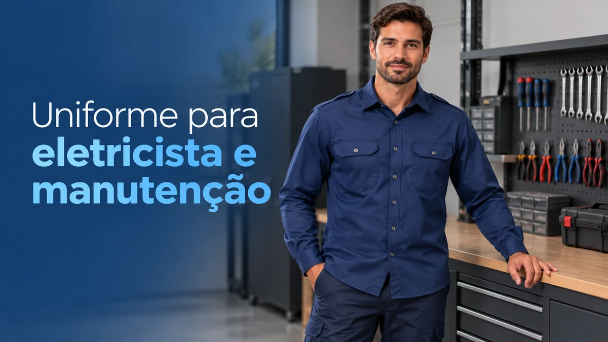 Imagem ilustrativa: uniforme para eletricista e manutenção