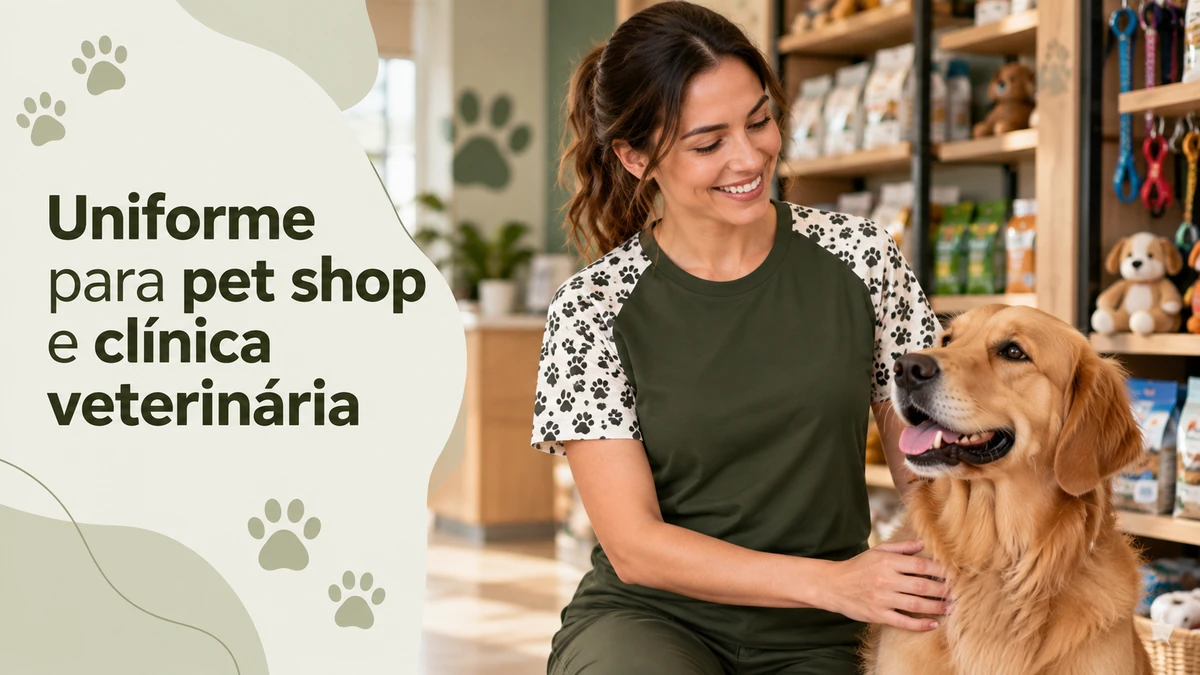 Imagem ilustrativa: uniforme para pet shop e clínica veterinária